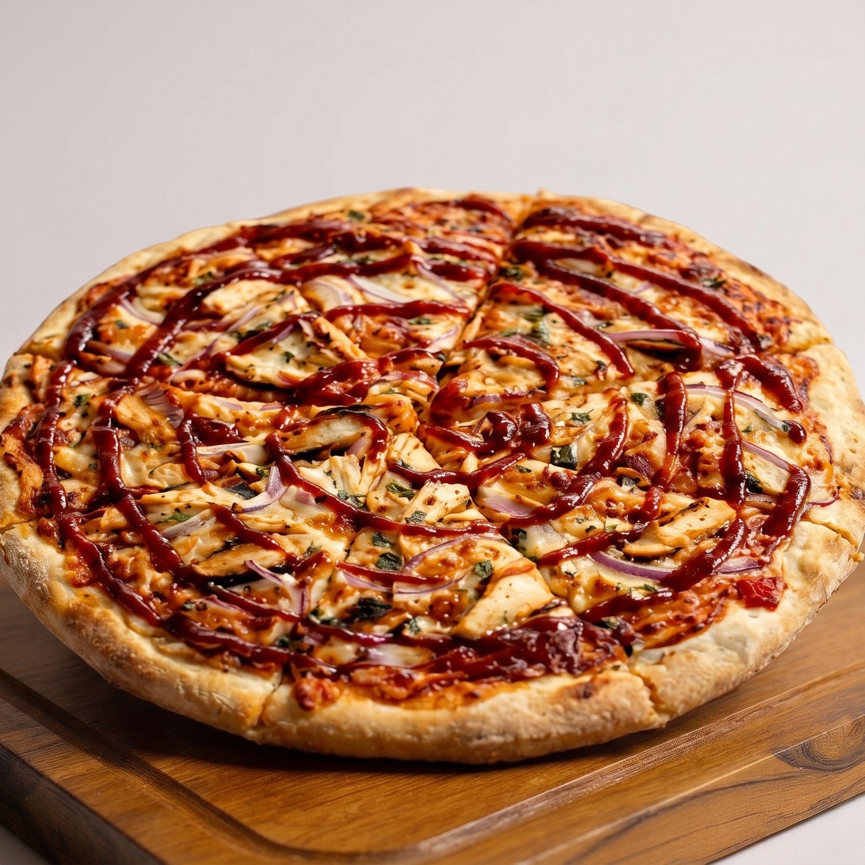 BBQ Chicken Pizza.