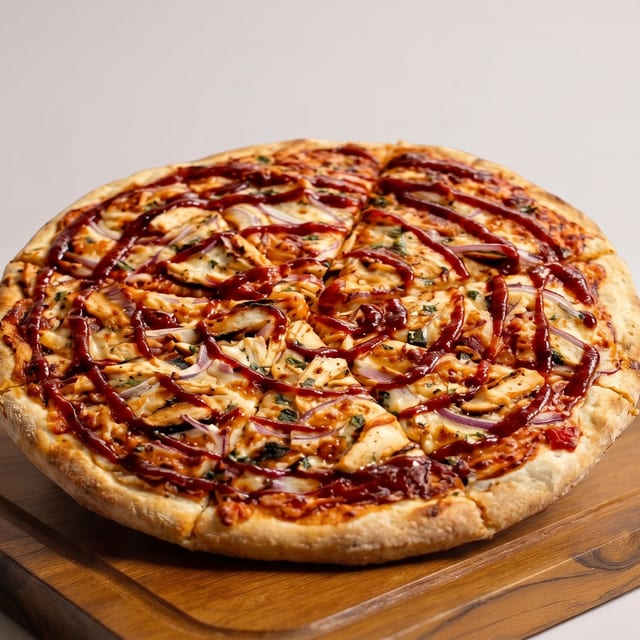 BBQ Chicken Pizza.