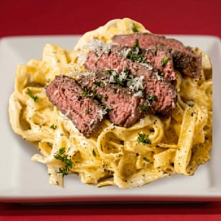 Steak & Chicken Alfredo