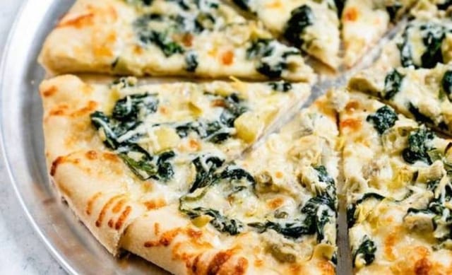 Spinach Pizza.